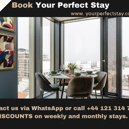 Awarded Best Luxury Serviced Apartments- Birmingham City Centre - Better And Bigger Than A Hotel!